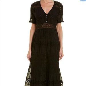 Love Sam Diamond Embroidery Midi dress